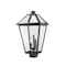 Z-Lite Talbot 3 Light Outdoor Post Mount Fixture, Black & Clear Beveled 579PHXLS-BK - alternate 1